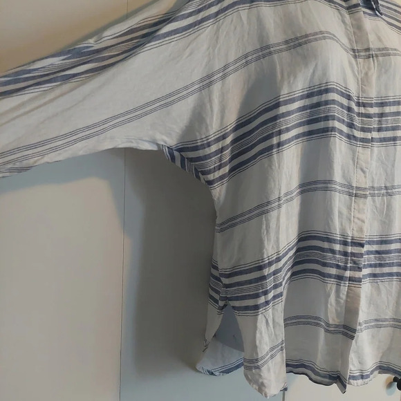 Lauren Ralph Lauren Linen Striped Tunic Top Blouse Beach Nautical XL - Picture 5 of 11